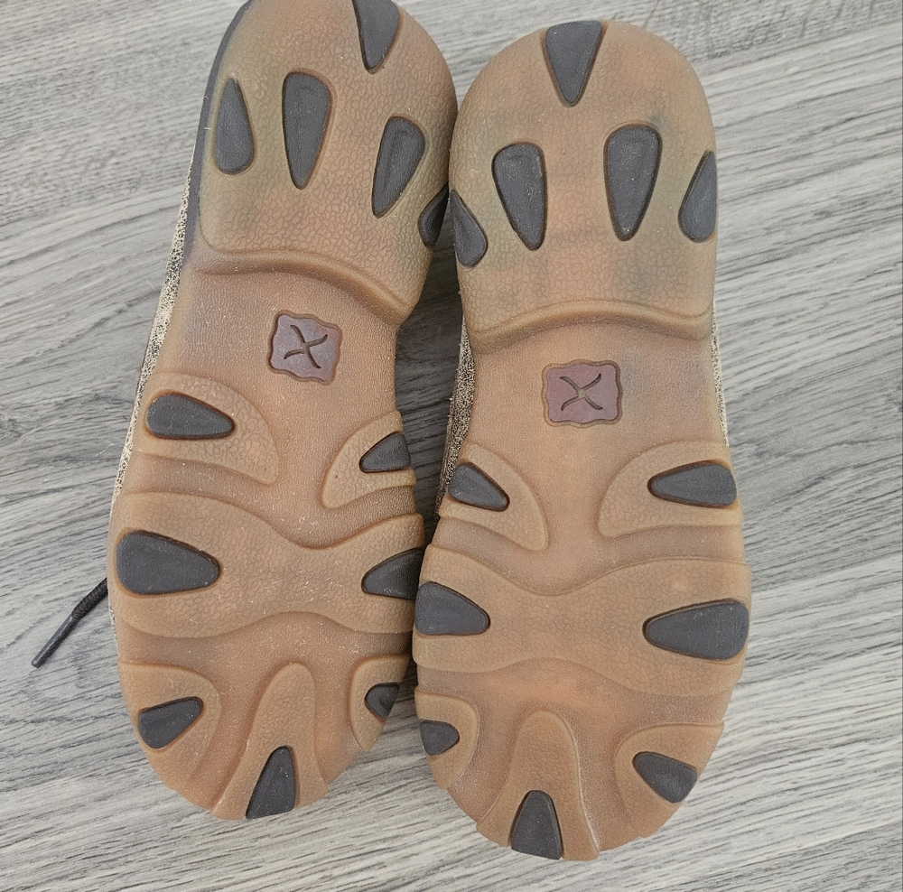 Twisted X boots Kids Leopard Print boat Driving Mocs Shoe size 2.5 - Picture 8 of 9
